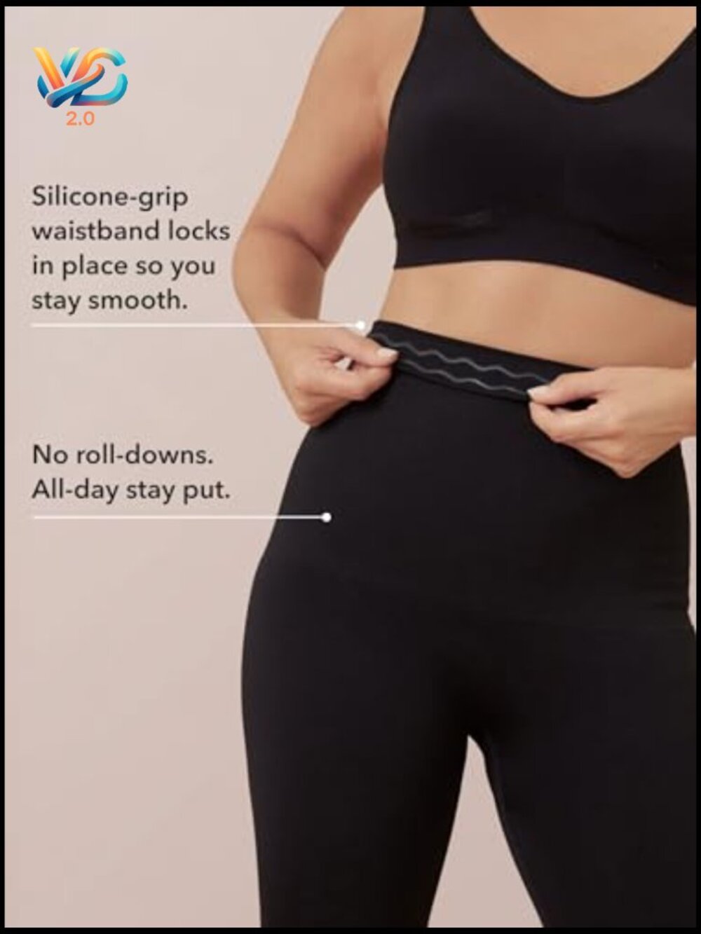 High Waisted Tummy Control Compression Leggings Shapewear Non See Through - Picture 6 of 7